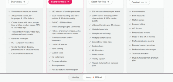 Fliki AI Pricing Review (2025) : Free Plan | Standard | Premium