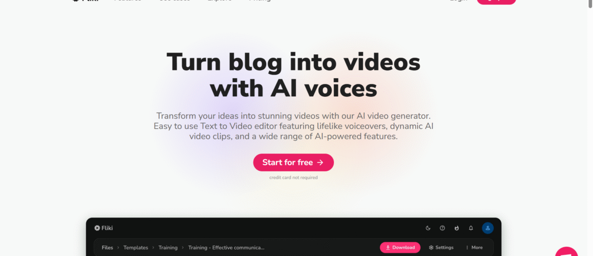 Fliki AI Review 2025 – Is it the Best or Waste ? | Ai Video Generator